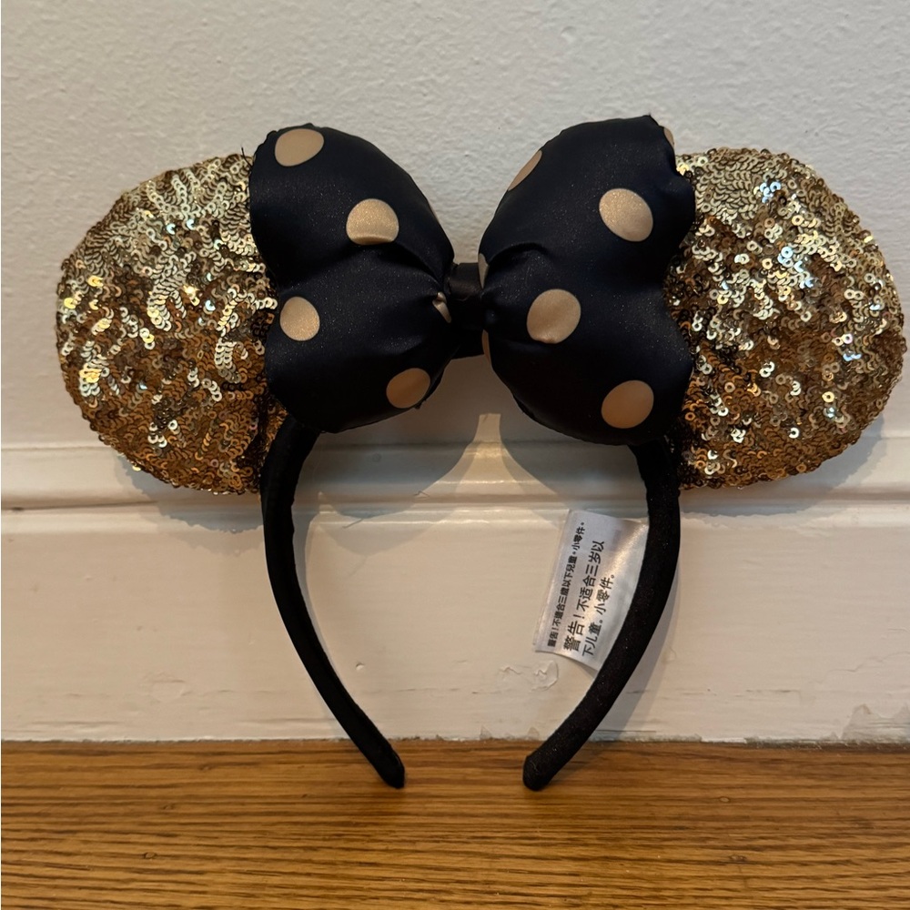 Black and Gold Minnie Ears